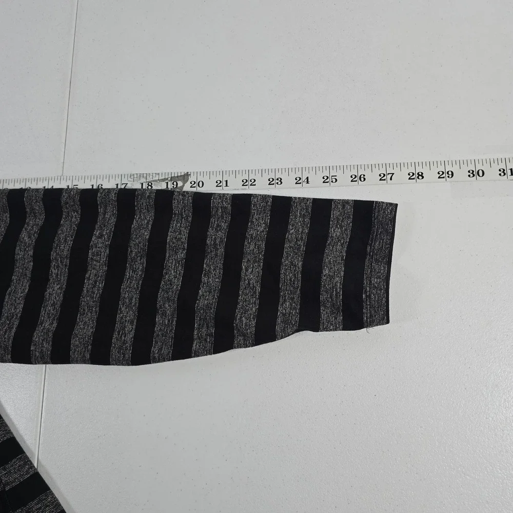 Lululemon Mens Striped Quarter Zip Pullover Athletic Long Sleeve Shirt Top L - Picture 6 of 8